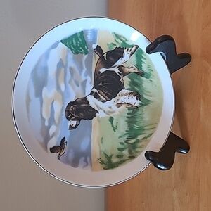 VINTAGE SPRINGER SPANIEL Porcelain Decorative Plate